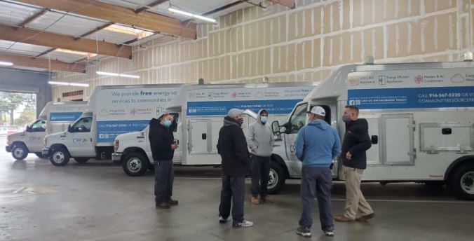 Image of Motiv team providing complimentary driver training to Community Resource Project in Sacramento